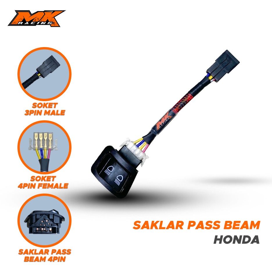 MK Racing Honda Pass Beam Switch