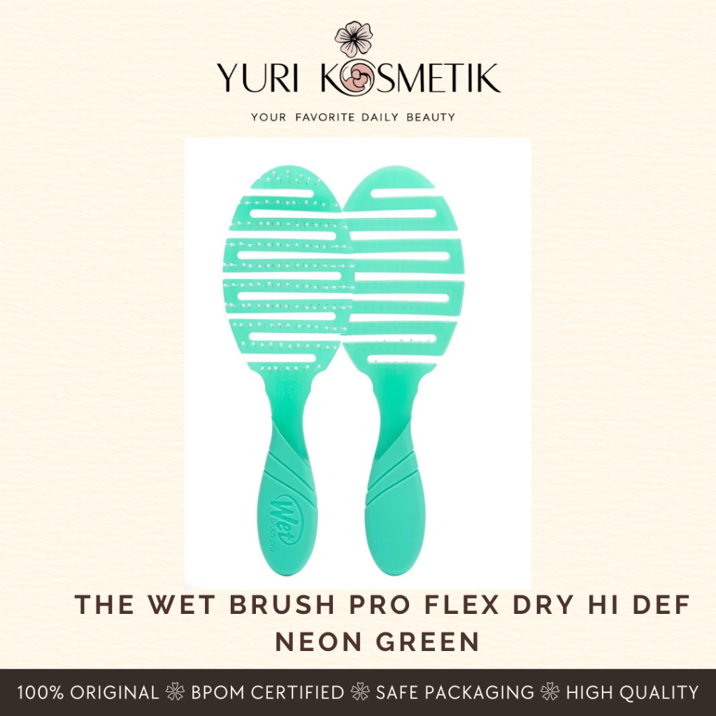 The Wet Brush Pro Flex Dry Hi Def Neon Green