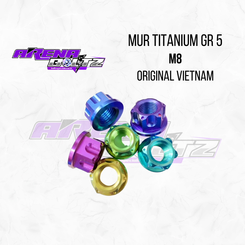 P TITANIUM Original Vietnam M8 Titanium Hollow Nut Unit