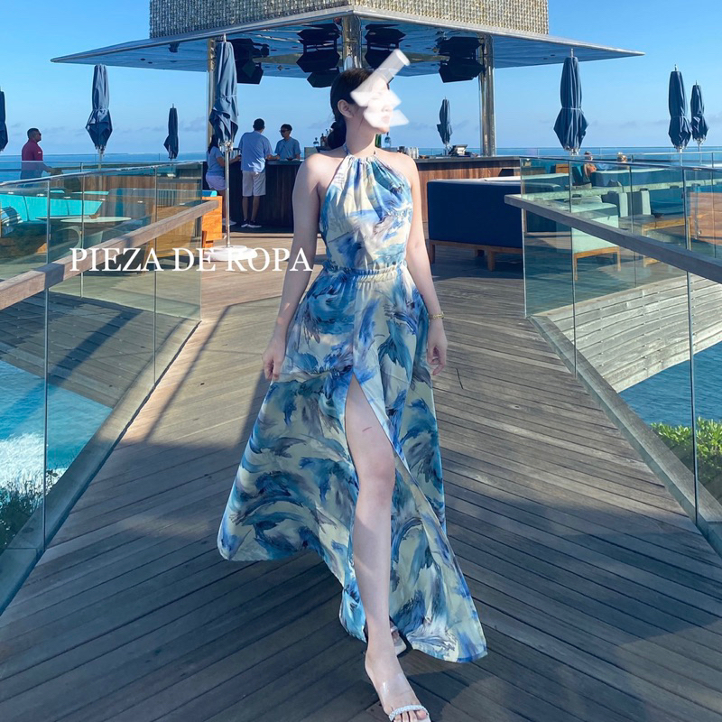 PdR ชุดไปทะเลคล้องคอเว้าหลัง