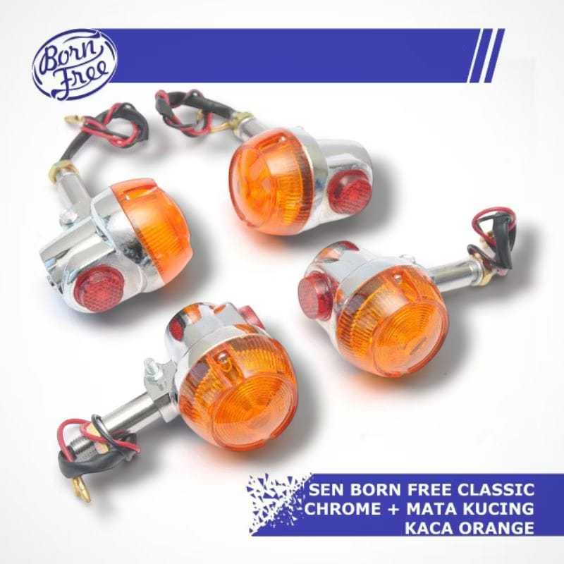 Sen gt mini นําเข้าไฟเลี้ยวด้านข้าง gt mini jumbo ไฟเลี้ยว gt mini iron sen gt mini สีส้ม bornfree