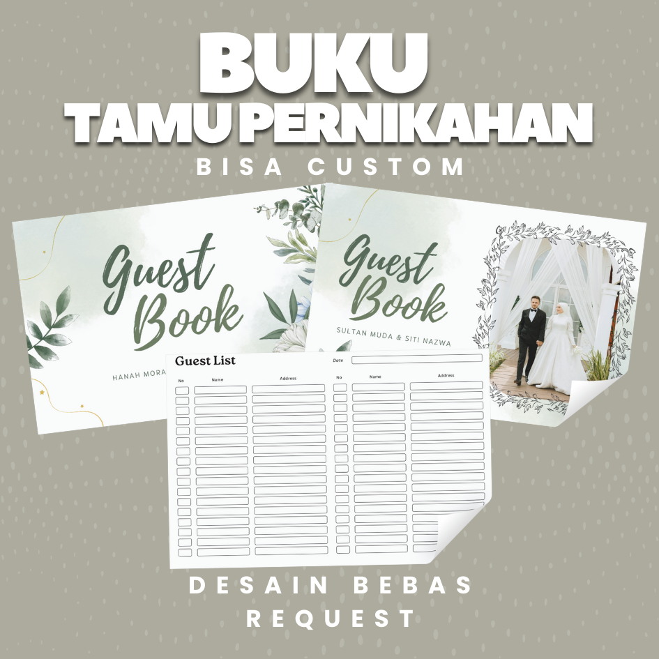หนังสือ GUEST แต่งงาน / หนังสือ GUEST แบบกําหนดเอง