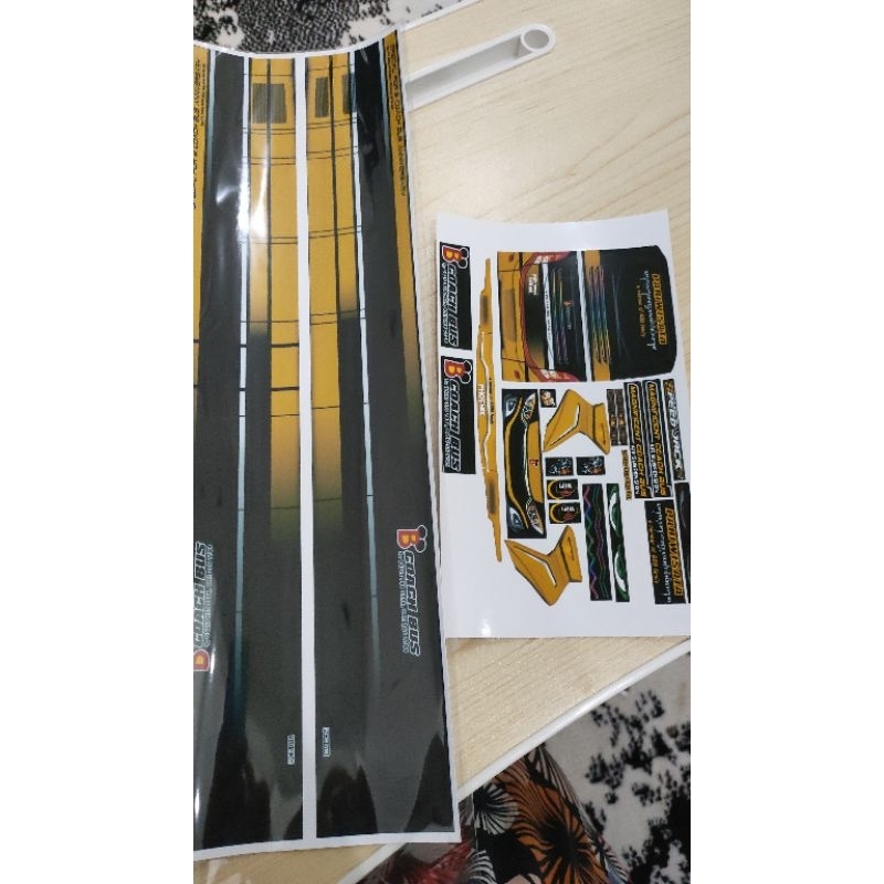 สติ๊กเกอร์ Livery Bus Tronton Speed Jack Po Bcoach Bus