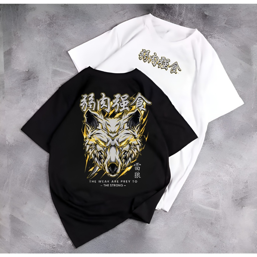 เสื้อยืด SJ FASHION91 THUNDER WOLF T-SHIRT/MENS AND WOMENS DISTRO T-SHIRT/PREMIUM T-SHIRT/SINGLE T-S
