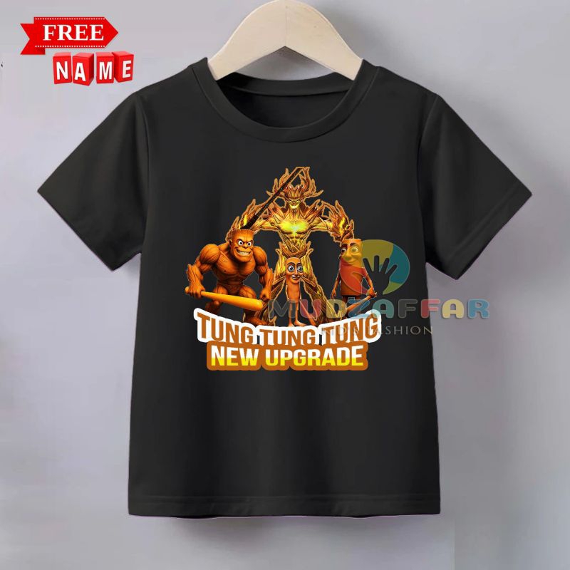 TUNG TUNG TUNG SAHUR CHILDRENS T-SHIRT NEW UPGRADE TUNG TUNG SAHUR CHILDRENS เสื้อยืด