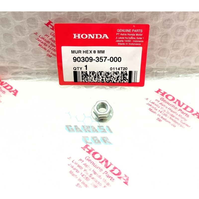 90309357000 - น็อตหกเหลี่ยม 8MM CBR 250RR - CBR 250RR น็อตปรับโซ่