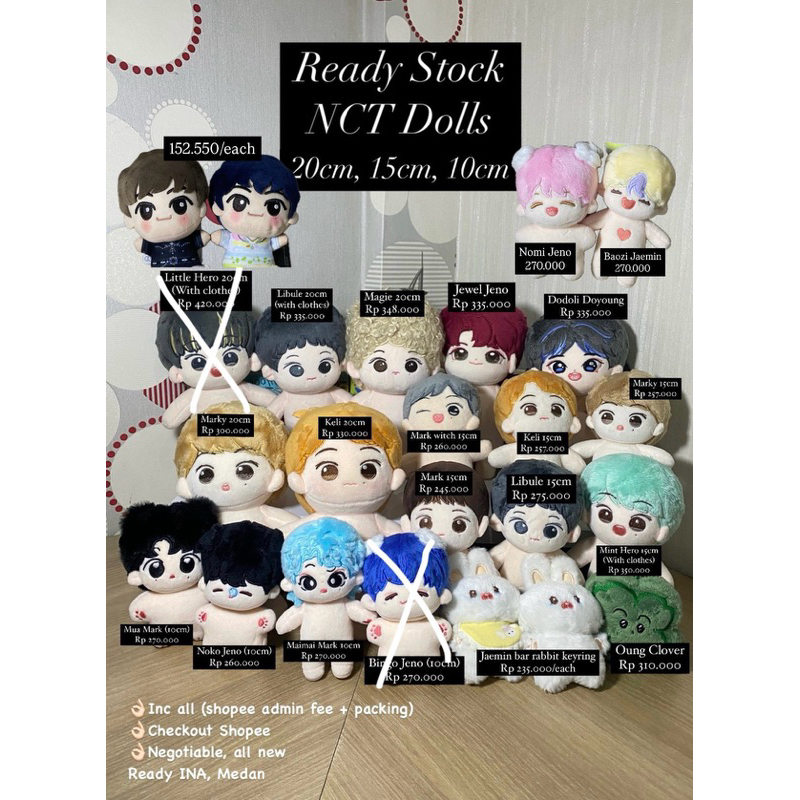 NCT 127 DREAM DOLL (JAEMIN JANO MARK DOYOUNG DOLL DOLL)