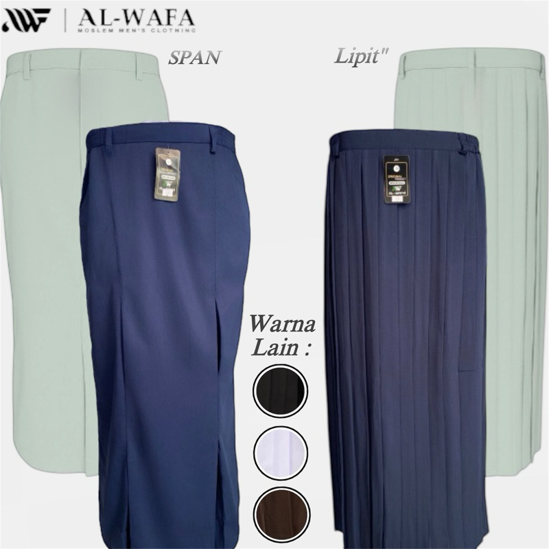 กระโปรงชุดนักเรียนมัธยมปลาย/อาวุโสอาวุโส Al-Wafa, Span/Lipit, วัสดุเจาะ