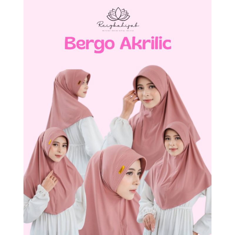 Acrylic Bergo / Sport Hijab / Instant Hijab / Bergo / Sport Hijab / Sport Hijab