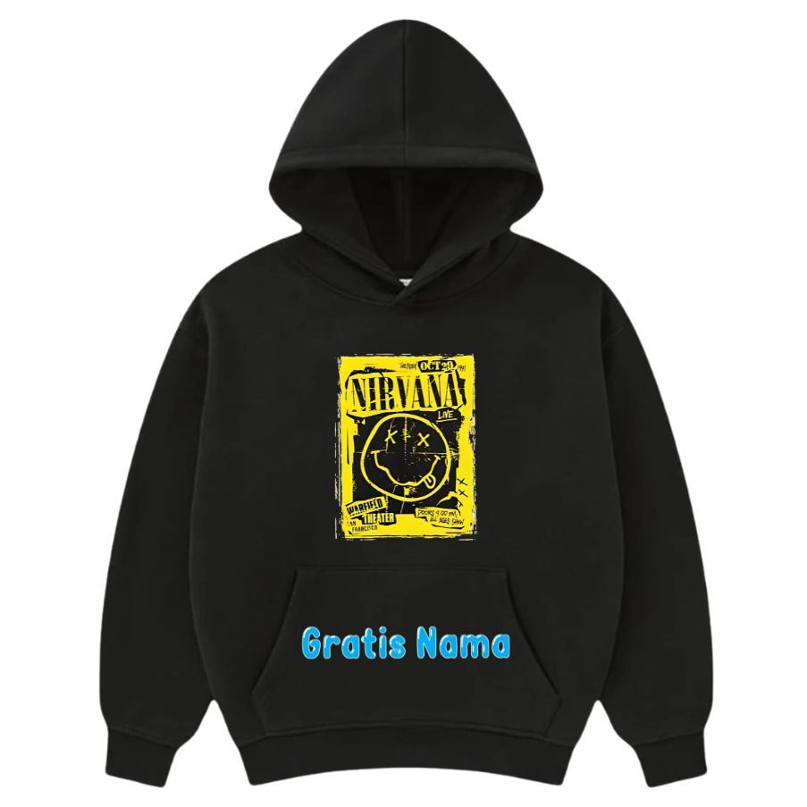 Nirvana Music Band เด็ก Hoodie แจ็คเก็ต Nirvana ชายหญิง Hoodie เสื้อกันหนาว 2-13 ปี Cool