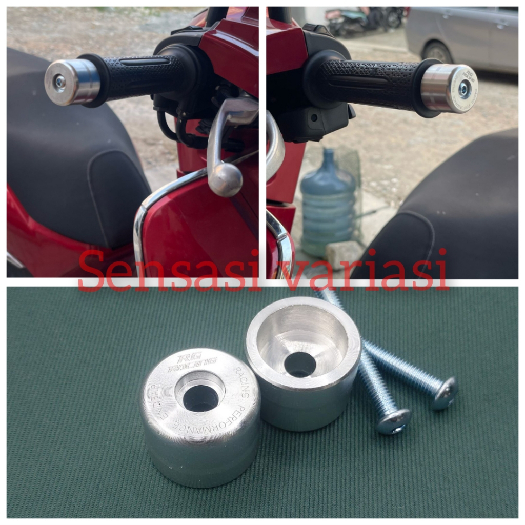 RG RACING NOTHABURI SILVER HANDLEBAR SHOE PXC 160 VARIO 160 STYLO BEAT DELUX SCOOPY ใหม่