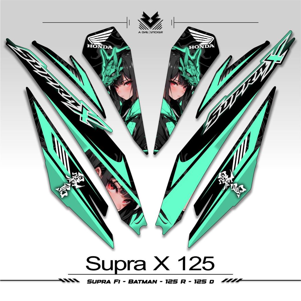 Supra X 125 R Striping Motif 47/Supra X 125 Fi Sticker/Sticker/Supra-x 125 R/Wave 110 R/Stiping/List