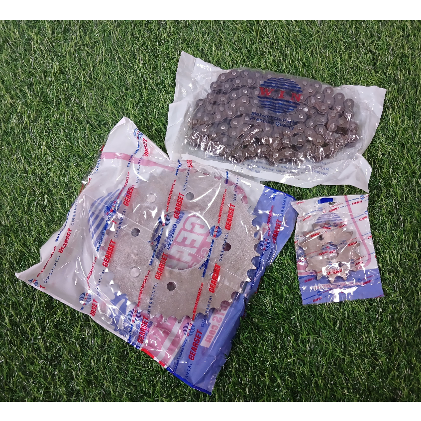 WIN - ชุดเกียร์หน้าและหลัง + Honda Revo Absolute Chain (428H-04L) 37T-14T