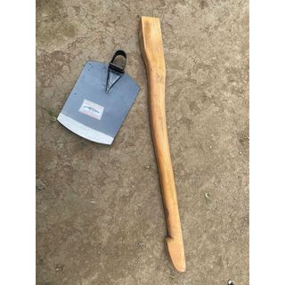 set cangkul tanah crocodile buaya baja gagang kayu