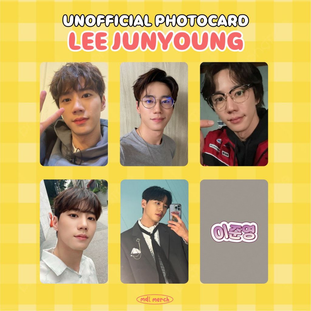 (GET 5 ชิ้น) / LEE JUNYOUNG / UNOFFICIAL PHOTOCARD / KOREAN DRAMA ACTOR / KOREAN AKTOR PHOTOCARD KOR