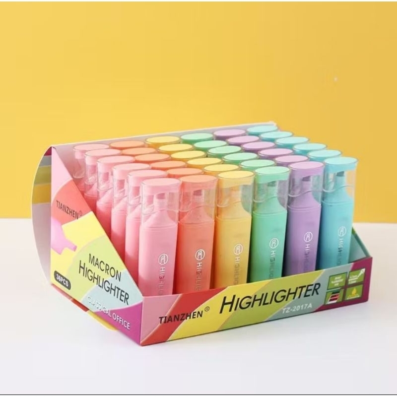 STABILO Highlighter พาสเทล texliner highlighter สีพาสเทล/Macron highlighter