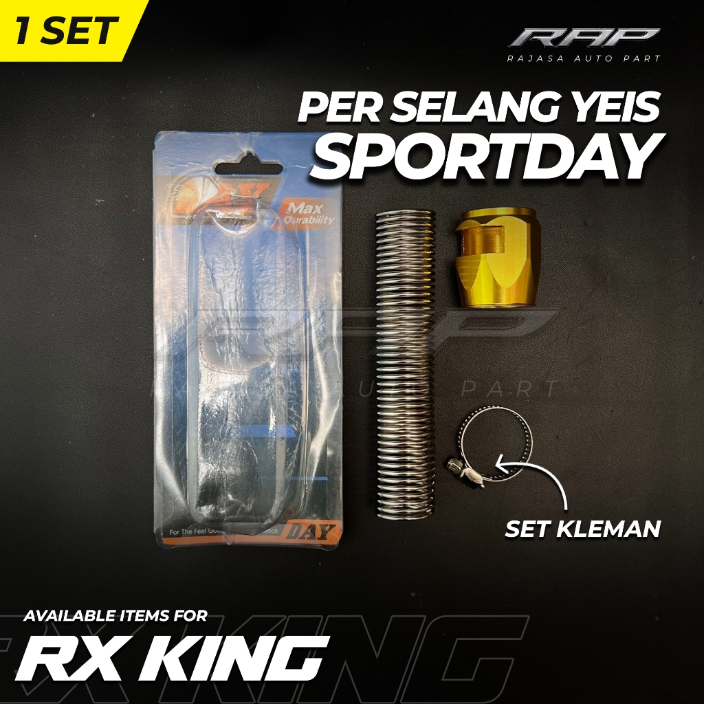 YEIS RX KING/PIR YEIS HOSE SPRINGS ชุดตัวแปรของ SPORTDAY HOSE LOCKING CLAMPS
