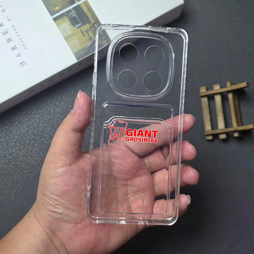Poco X7 5G Clear Card Slot Clear Card Case Poco X7 5G