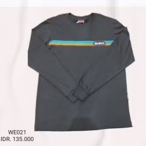 F LONGSLEEVE COLOR LINE 2 DK.GREY-WE021