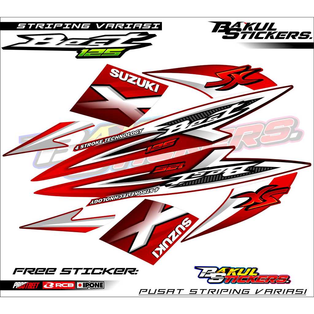 STRIPING VARIATIONS SUZUKI BEST 125 / สติ๊กเกอร์ LIST OF SUZUKI BEST 125 MOTORCYCLES