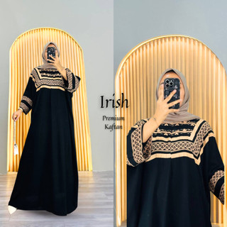 Irish Premium Kaftan Abaya by Rayon Jumbo - Daster Kaftan Cocok untuk sehari - hari elegan Mewah