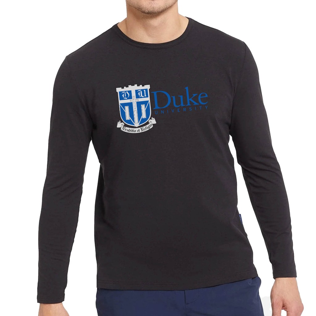 เสื้อยืดแขนยาวพรีเมี่ยม DUKE University Cotton Combed
