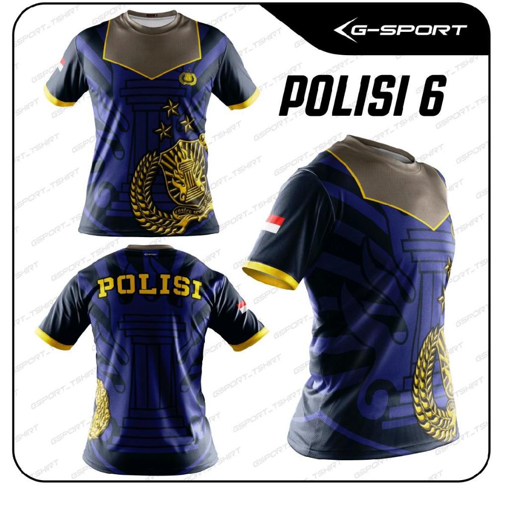 Gsport Police Jersey 06 พิมพ์เต็มฟรี CUSTOM NAME DESIGN JERSEY เสื้อตํารวจระดับพรีเมียม