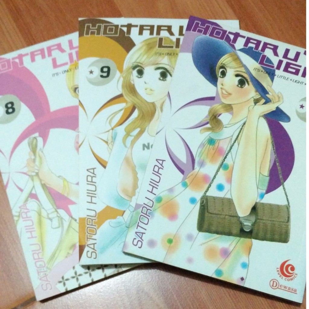 PRELOVED Hotarus Light Comics 8, 9, 10 (HIURA Satoru)