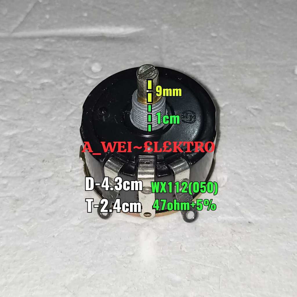 MESIN Machine potentiometer 47ohm+5%-WX112(050)