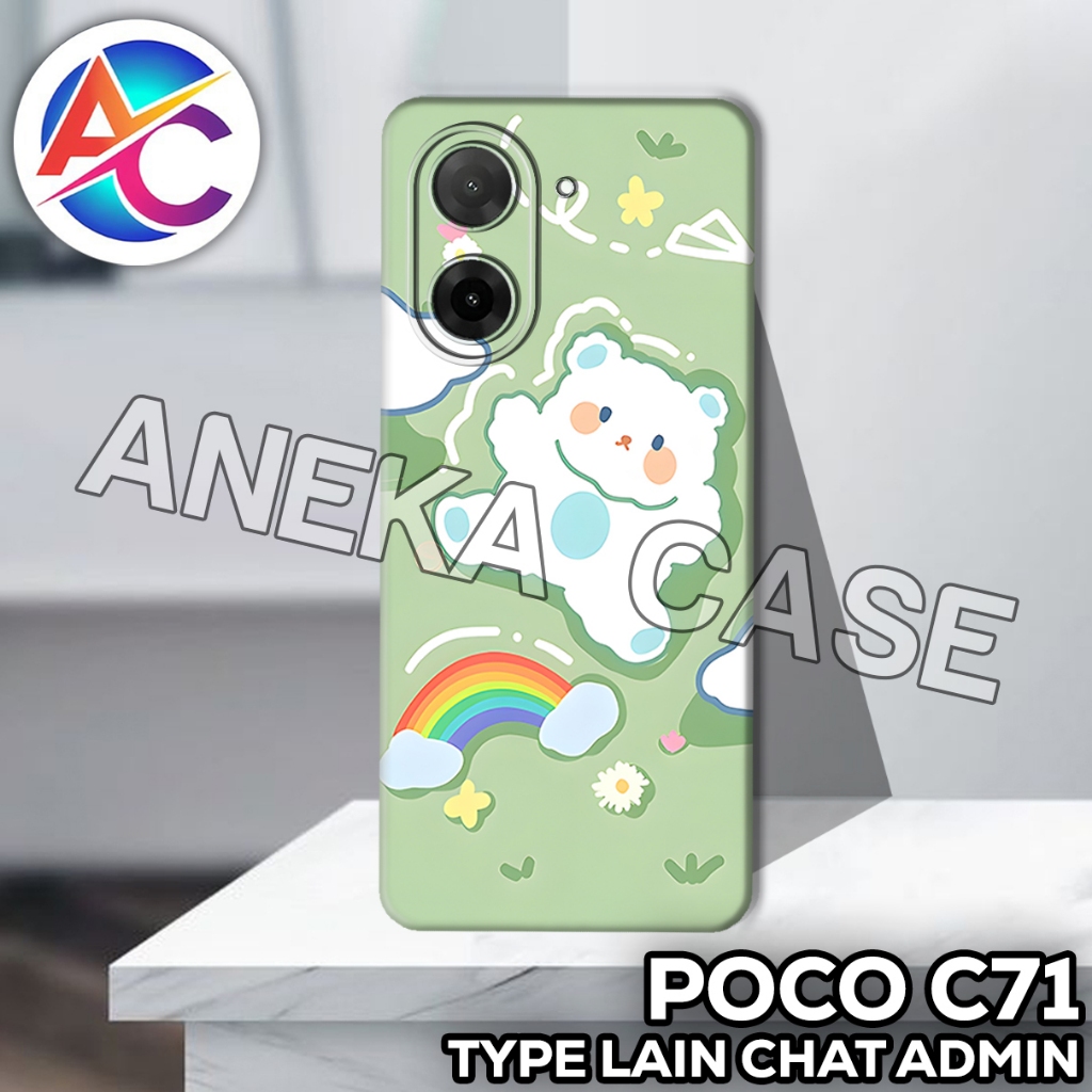 AC61/Case Poco C71/Girl Motif/softcase Poco C71/casing Poco C71/silicone Poco C71