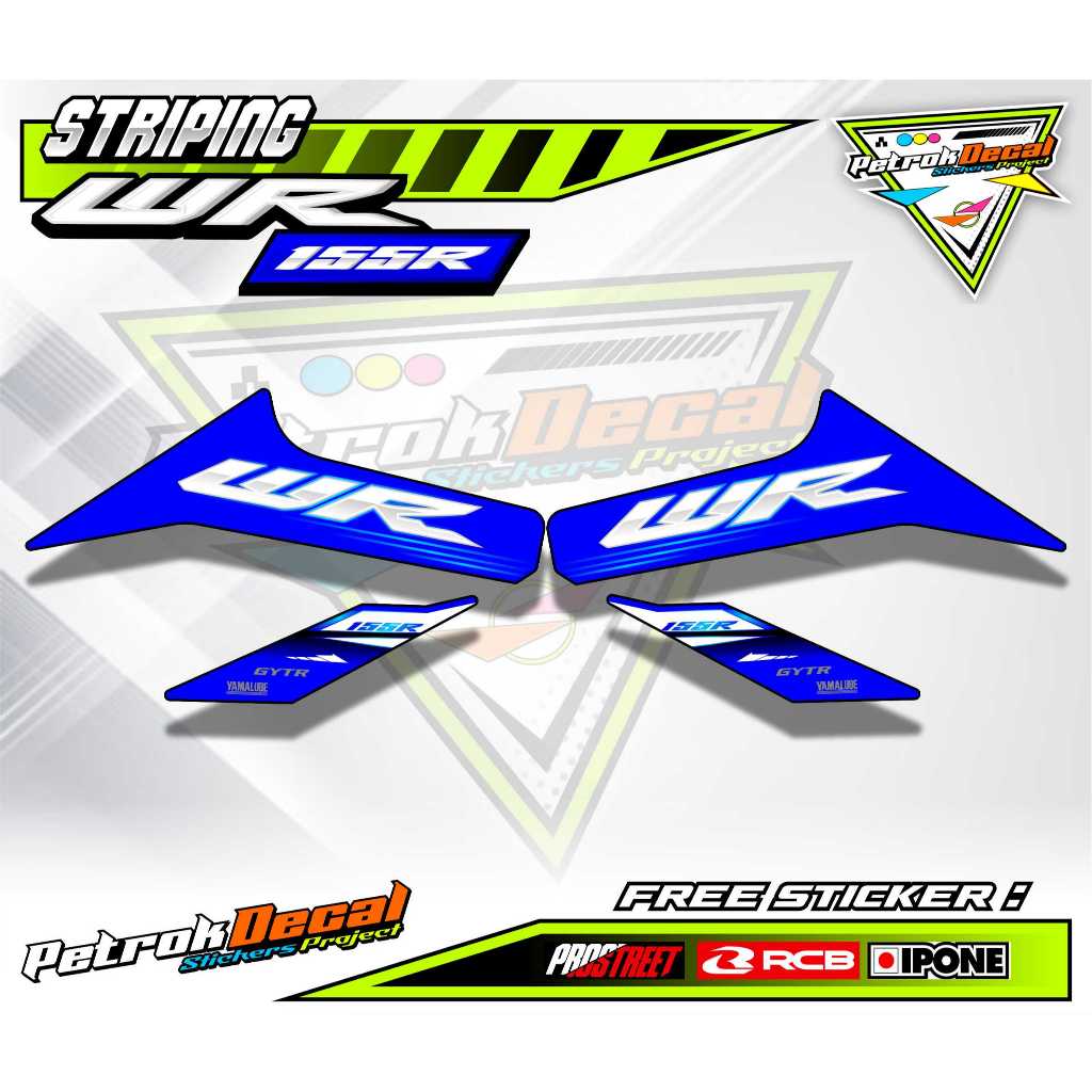 YAMAHA WR 155R MOTORCYCLE VARIATION STRIPING / YAMAHA WR 155R สติ๊กเกอร์ LIST