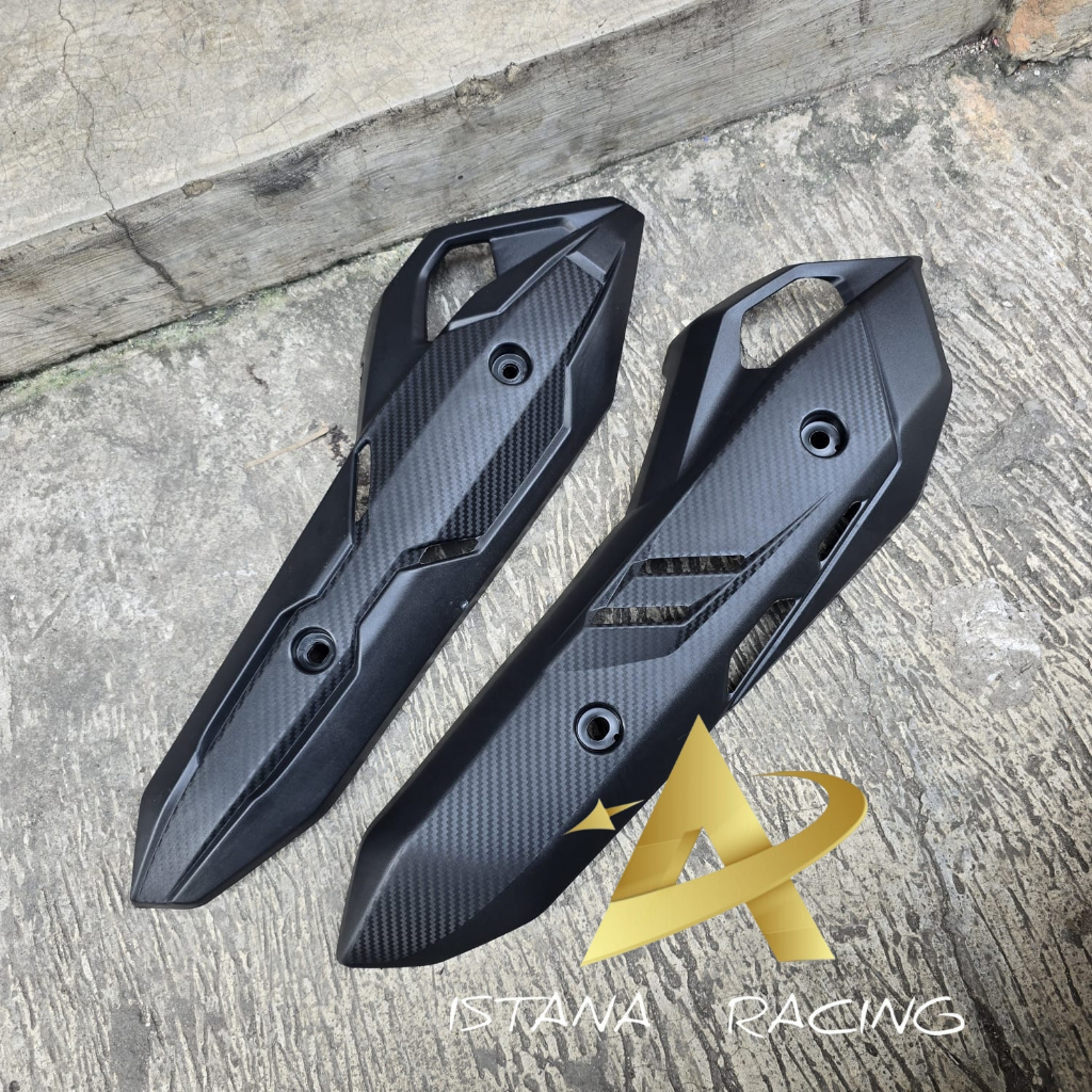 ใหม่ 150 125 ฝาครอบ EXHAUST ใหม่ CARBON ฝาครอบ EXHAUST ใหม่ 150 125 PCX