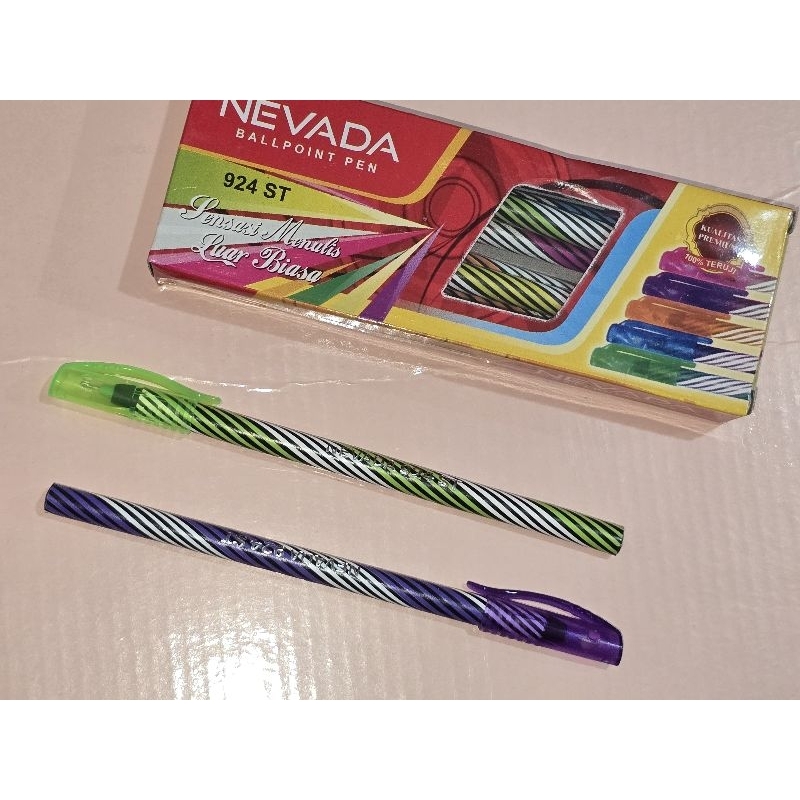 LILIN NEVADA ปากกา NEVADA ปากกา NEVADA WAX PENS 1 DOZEN 1 กล่อง ปากกา