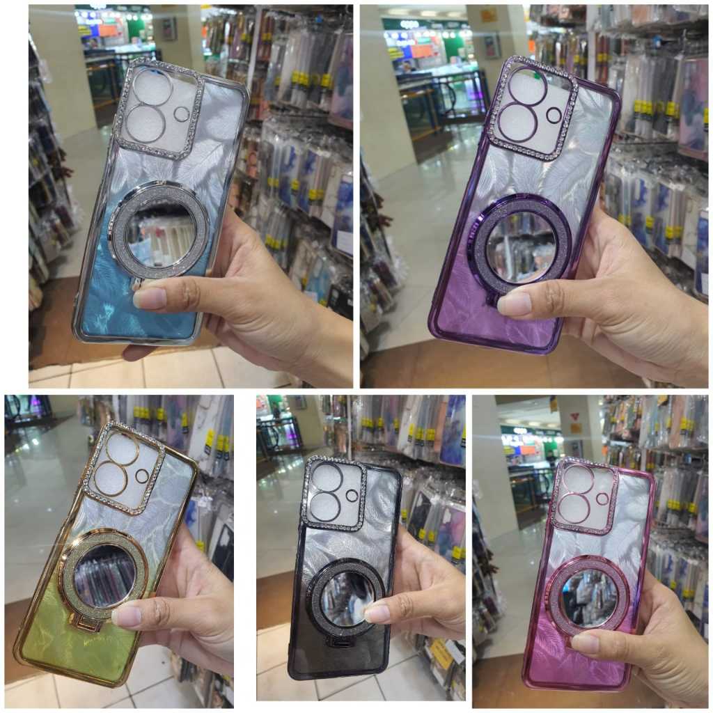 BLINK LENS CHROMECASE - BLINK + ขาตั้งกระจกสําหรับ OPPO RENO 5 RENO 5F RENO 74G/RENO 84G RENO 7Z/8Z 