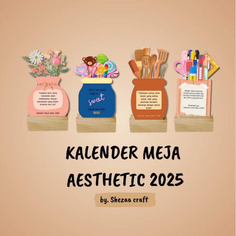AESTHETIC DESK CALENDAR DIY CALENDAR SOUVENIR