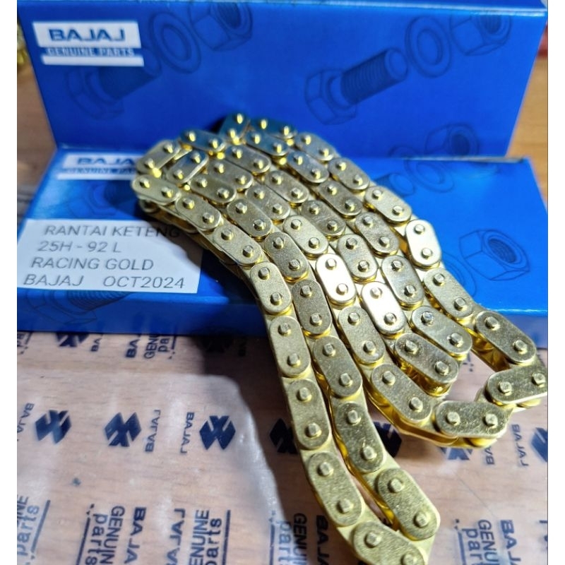RACING Gold Pulsar Xcd125 Timing Chain Pulsar 125xcd Kamprat Chain (92 ตา)