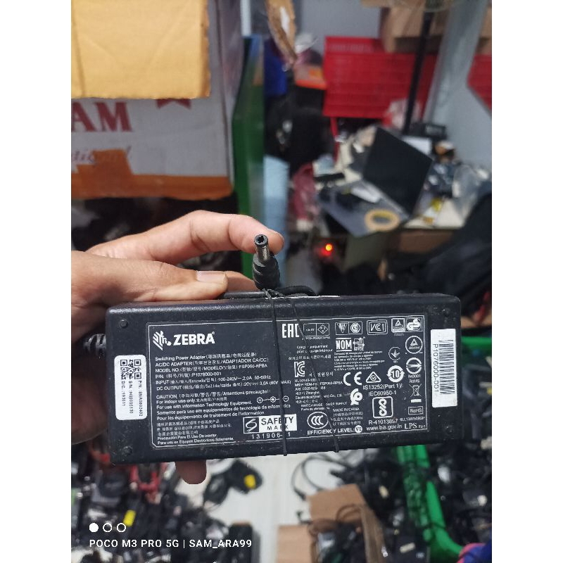 Zebra Label อะแดปเตอร์ชาร์จเครื่องพิมพ์ 20v 3a 60w 24v 2.5a 45w วินาที ZD220 ZD230 GT820 GK420 GK888