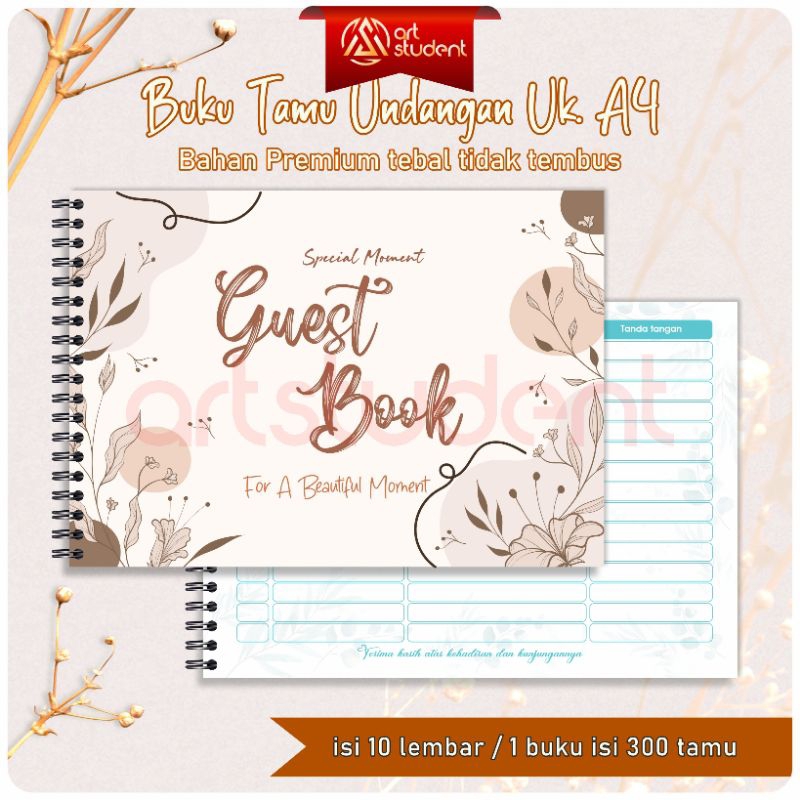 WEDDING RECEPTION GUEST NOTEBOOK / UNIQUE WEDDING GUEST BOOK / สัตวแพทย์ / เราสนับสนุน