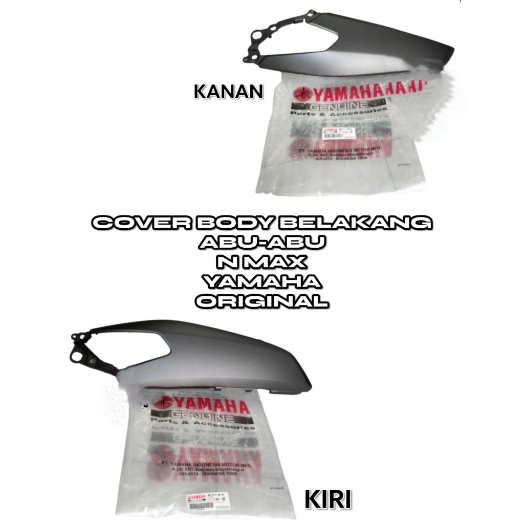 REAR BODY COVER RIGHT LEFT GREY N MAX NMAX YAMAHA 2DP-F17211-00-P4 2DP-F1711-00-P4 เดิม