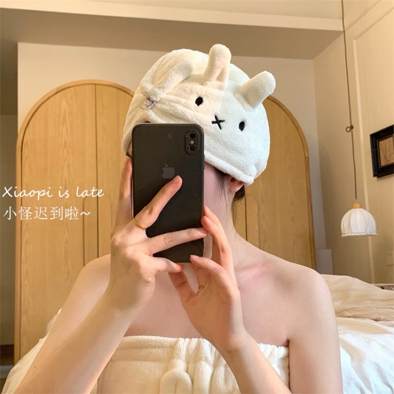 [PREORDER – MIFFY] Miffy Bunny Dry Hair Towel – นุ่ม ซับน้ํา ดีไซน์น่ารัก