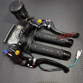 PAKET 3in1 MASTER REM RCS 98 TABUNG BIG SMOKE + HANDGRIP RCB HG55 ORIGINAL + JALU STANG CNC UNIVERSAL