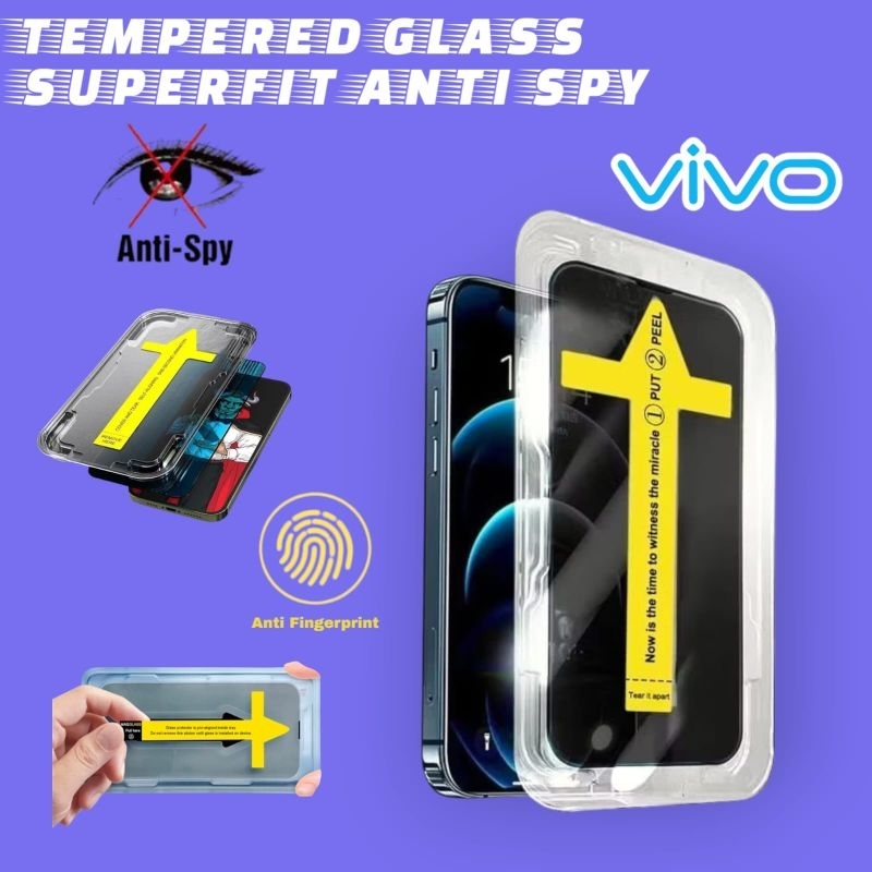 NกระจกนิรภัยSuperfit Anti Spy Vivo Y01 Y01a Y02 Y02s Y02t Y03 Y03t Y04 Y05 Y5s Y06 Y7s Y9s Y11 Y11s 