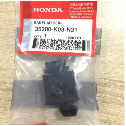 TOMBOL 35200K03N31 SWITCH UNIT WINKER TURN BUTTON HONDA BEAT-ESP NEW SCOOPY-ESF ORIGINAL AMM