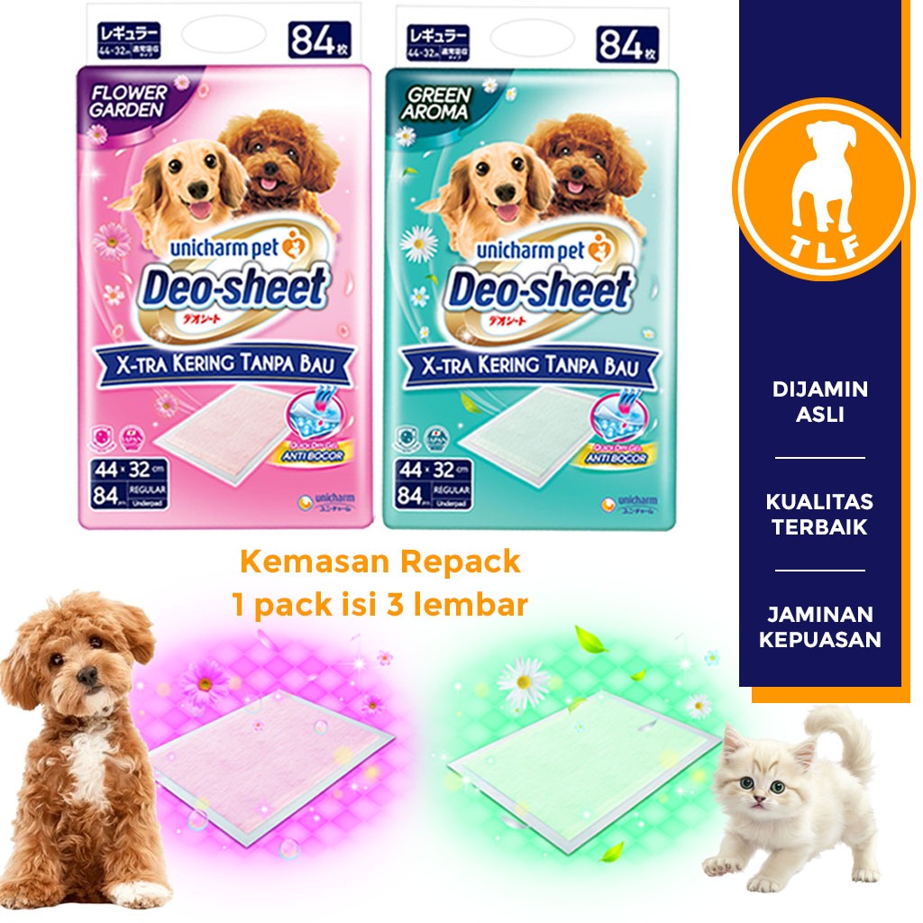 Unicharm Deo Sheet Dog Pee Underpad ขายปลีกแผ่นรองคลอดแมว