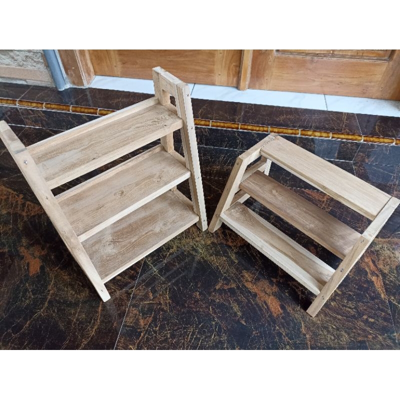 PERHUTANI TEAK WOOD SPICE RACK ดั้งเดิม