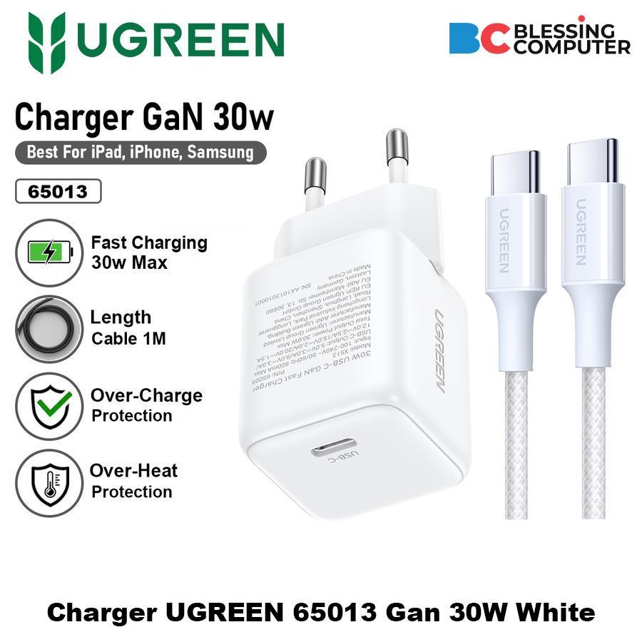เครื่องชาร์จ UGREEN 65013 Gan 30W สีขาว