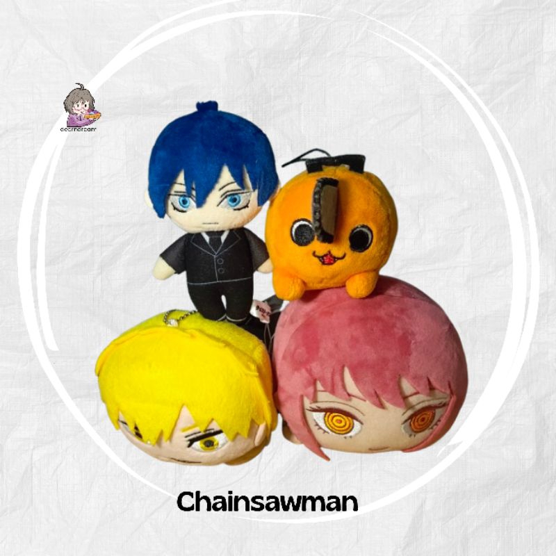 ตุ๊กตาอนิเมะ | อะนิเมะ Plushie | เลื่อยยนต์แมน | Makima Denji Pochita AKI Bagcharm
