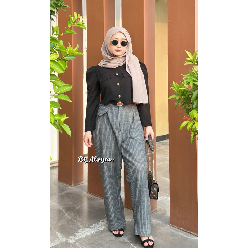 ORO PANTS JUMBO // HIGHWAIST PANTS // ORO PANTS STRIPPE // JUMBO PANTS // กางเกง JUMBO