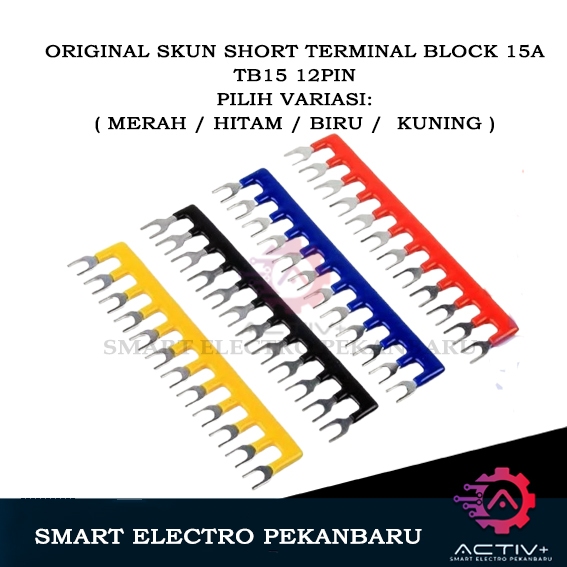 ORIGINAL SKUN JUMPER 15A 12PIN (สําหรับ TB15 เทอร์มินอลบล็อก 15A) บล็อกสั้น CONNECTOR CONNECTOR TB15