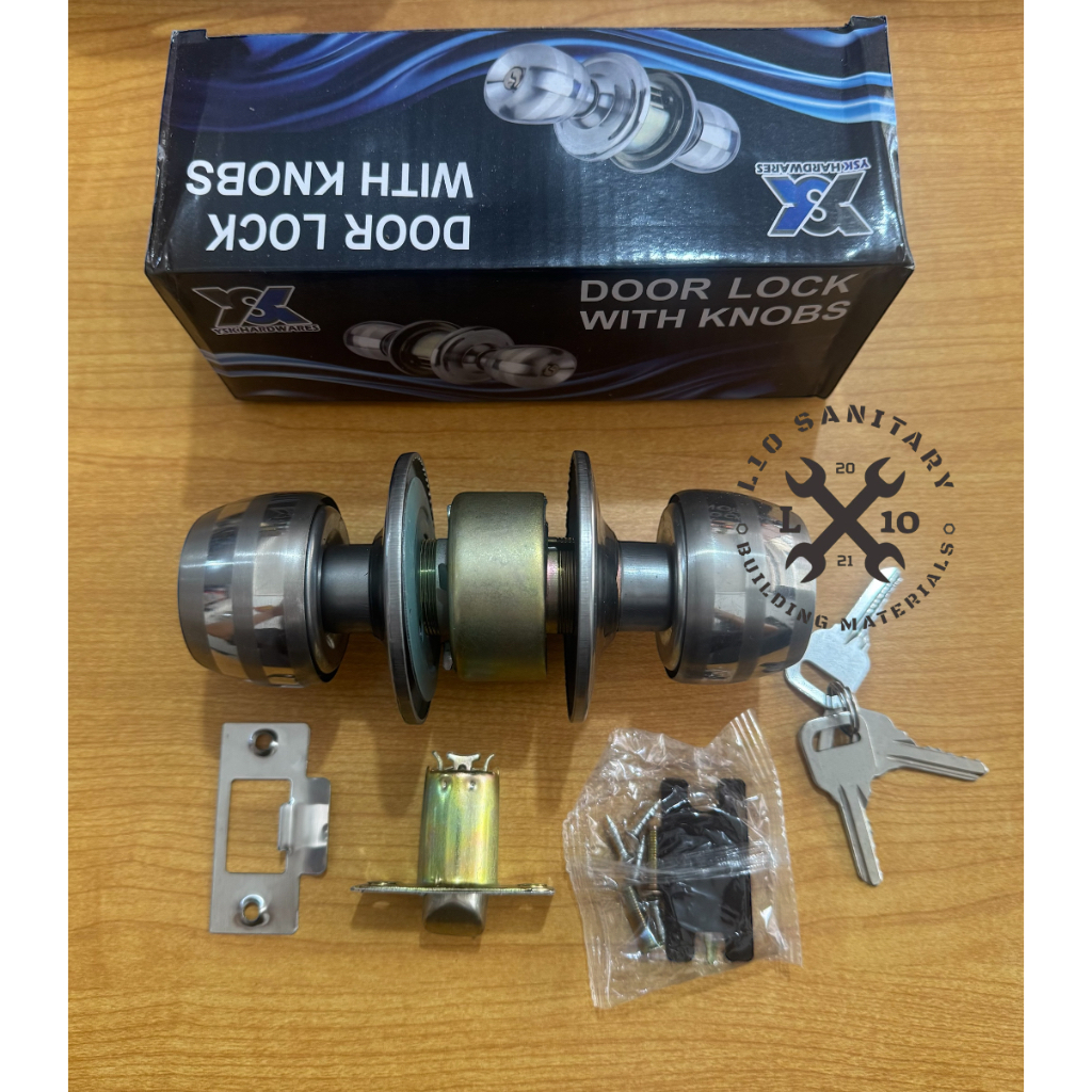 YSK KNOKK ล็อคประตูทรงกลม / มือจับประตูห้องน้ําห้องน้ําห้องน้ําทรงกลม YSK 1 ชุด